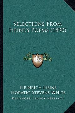portada selections from heine's poems (1890)