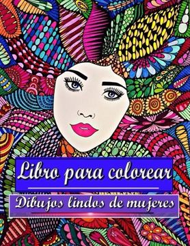portada Libro Para Colorear Dibujos Lindos de Mujeres: Para Adultos y Adolescentes