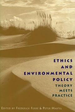 portada ethics and environmental policy (en Inglés)