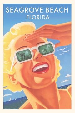 portada Vintage Journal Seagrove Beach, Woman in Sunglasses (en Inglés)