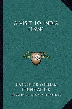 portada a visit to india (1894) (in English)