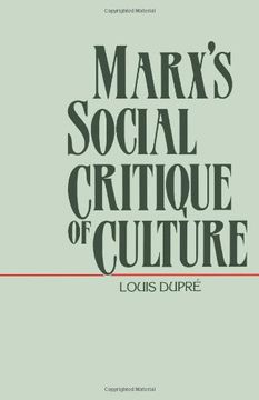 portada Marx's Social Critique of Culture (en Inglés)