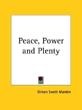 portada peace, power and plenty (en Inglés)