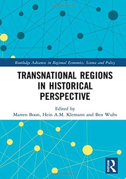 portada Transnational Regions in Historical Perspective (Routledge Advances in Regional Economics, Science and Policy) (in English)
