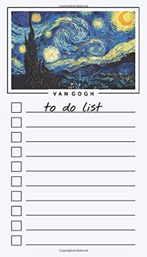 portada To do List Notepad: Van Gogh Art, Checklist, Task Planner for Grocery Shopping, Planning, Organizing 