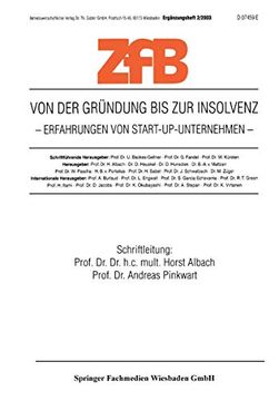 portada Von der Gründung bis zur Insolvenz Erfahrungen von Start-Up-Unternehmen (in German)