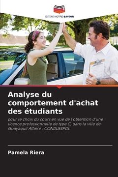 portada Analyse du comportement d'achat des étudiants (in French)