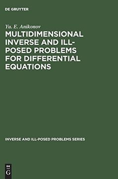 portada Multidimensional Inverse and Ill-Posed Problems for Differential Equations (en Inglés)