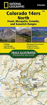 portada Colorado 14ers North [Sawatch, Mosquito, and Front Ranges] (National Geographic Trails Illustrated Map)