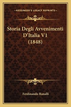 portada Storia Degli Avvenimenti D'Italia V1 (1848) (en Italiano)