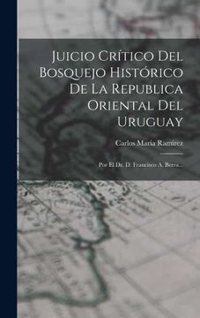 portada Juicio Critico del Bosquejo Historico de la Republica Oriental del Uruguay