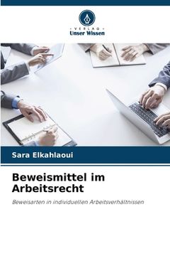 portada Beweismittel im Arbeitsrecht (en Alemán)