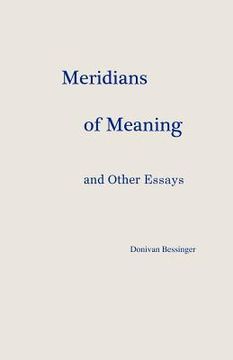 portada meridians of meaning and other essays (en Inglés)