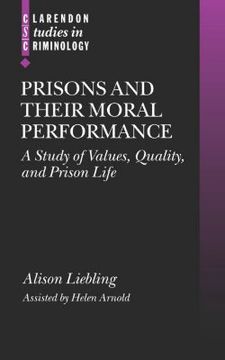 portada prisons and their moral performance: a study of values, quality, and prison life (en Inglés)