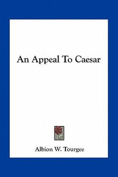 portada an appeal to caesar (en Inglés)