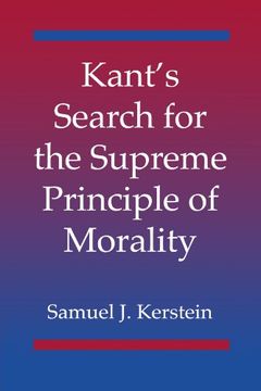 portada Kant's Search for the Supreme Principle of Morality (en Inglés)