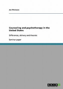 portada counseling and psychotherapy in the united states (en Inglés)