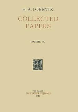 portada Collected Papers: Volume IX (in English)