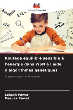 portada Routage équilibré sensible à l'énergie dans WSN à l'aide d'algorithmes génétiques (en Francés)