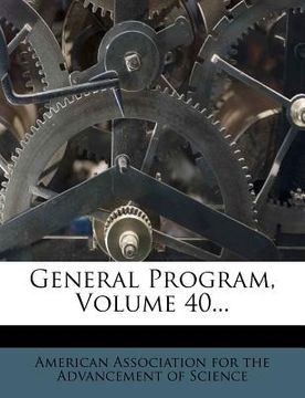 portada general program, volume 40...
