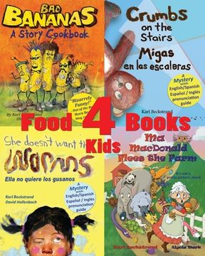 portada 4 Food Books for Children: With Recipes & Finding Activities (en Inglés)