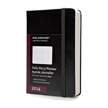 portada Moleskine 2014 Daily Planner, 12 Month, Pocket, Black, Hard Cover (3.5 x 5.5 ) (Planners & Dats)