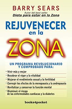 portada Rejuvenecer en la Zona = The Anti-Aging Zone (in Spanish)