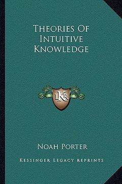 portada theories of intuitive knowledge (en Inglés)