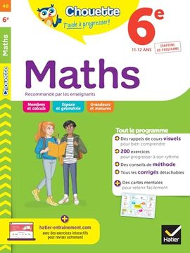portada Maths 6e: Cahier de Révision et D'entraînement (in French)