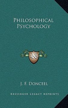 portada philosophical psychology (en Inglés)
