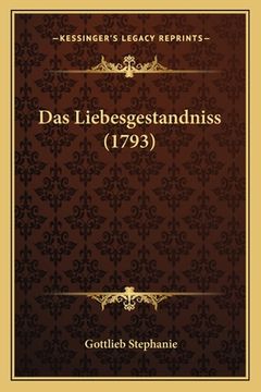 portada Das Liebesgestandniss (1793) (en Alemán)