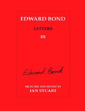 portada edward bond: letters 3 (en Inglés)