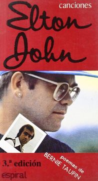 portada Canciones de Elton John : poemas de Bernie Taupin