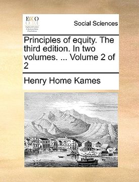 portada principles of equity. the third edition. in two volumes. ... volume 2 of 2