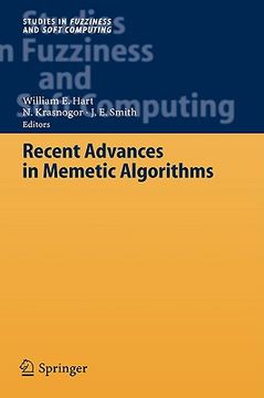 portada recent advances in memetic algorithms