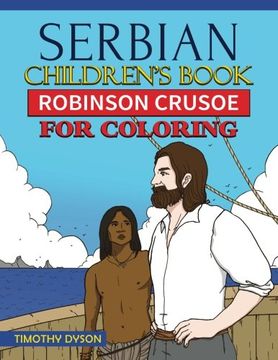 portada Serbian Children's Book: Robinson Crusoe for Coloring