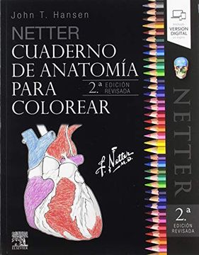 portada Netter Cuaderno de Anatomía Para Colorear - 2ª Edición: 2ª ed. Revisada