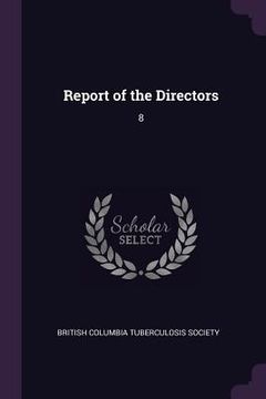 portada Report of the Directors: 8 (en Inglés)