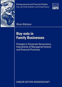 portada buy-outs in family businesses: changes in corporate governance, instruments of managerial control, and financial practices (en Inglés)