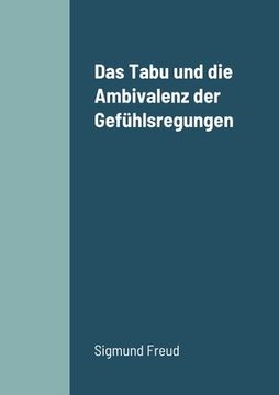 portada Das Tabu und die Ambivalenz der Gefühlsregungen (en Alemán)