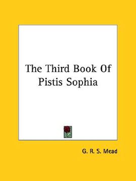 portada the third book of pistis sophia