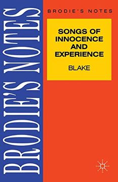 portada Blake: Songs of Innocence and Experience (Brodie's Notes) (en Inglés)
