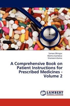 portada a comprehensive book on patient instructions for prescribed medicines - volume 2 (en Inglés)