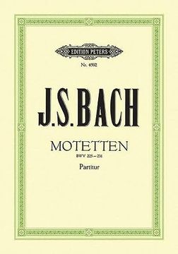 portada 7 Motets Bwv 225-231 for Mixed Choir: 4-8 Parts, Some with Continuo (en Inglés)