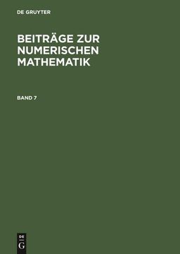 portada Beiträge zur Numerischen Mathematik. Band 7 (en Alemán)