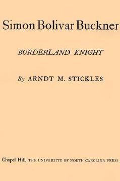 portada simon bolivar buckner: borderland knight (in English)