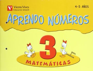 portada Aprendo números, matemáticas, Educación Infantil, 4-5 años. Cuaderno 3