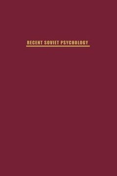 portada recent soviet psychology (en Inglés)