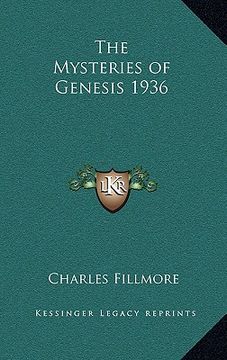 portada the mysteries of genesis 1936 (in English)