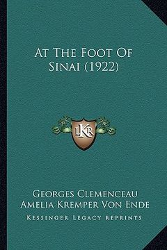 portada at the foot of sinai (1922) (en Inglés)